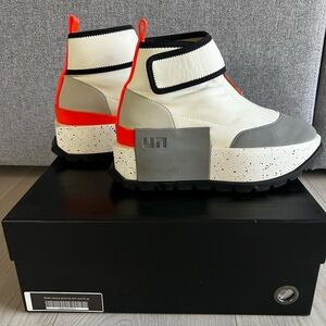 United Nude White and Gray Winter Boots
